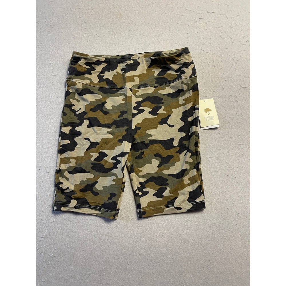 Tucker + Tate Biker Shorts Knit Camouflage Green XL 14/16 Girls